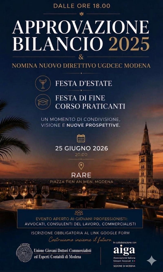 APPROVAZIONE DEL BILANCIO 2025 e Nomina nuovo direttivo